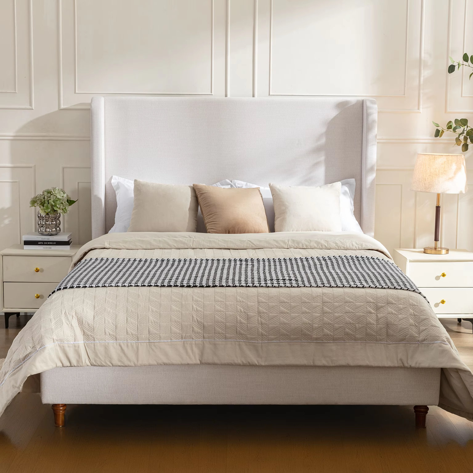 House of Hampton?? 54" High Headboard Upholstered Bed Wayfair